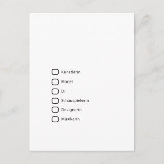 Carte Postale Hipster créatif