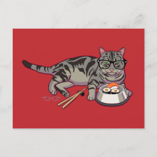 Carte postale Hipster Kitty (sans texte)