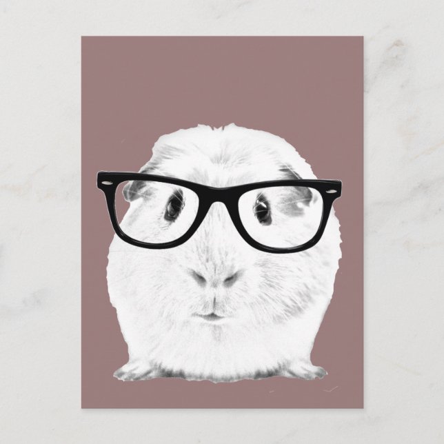 Carte Postale Hipster Pigster (Devant)