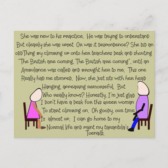 Carte Postale Histoire Art "Les Britanniques arrivent"—Hilarious (Devant)