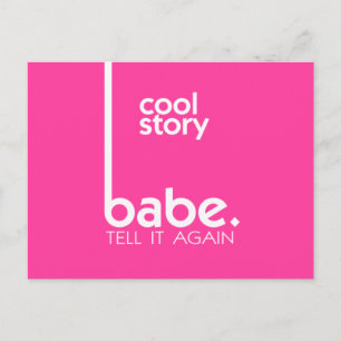 Carte Postale HISTOIRE COOL BABE Style moderne
