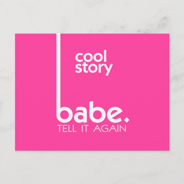 Carte Postale HISTOIRE COOL BABE Style moderne (Devant)