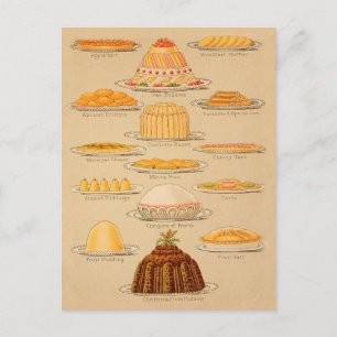 Carte Postale Histoire de la Cuisine des Vintages et des pouding