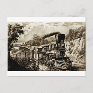 Carte Postale Histoire de la locomotive à vapeur