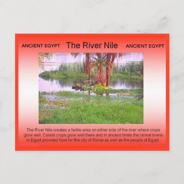 Carte Postale Histoire, Egypte ancienne, Nil du fleuve (Devant)