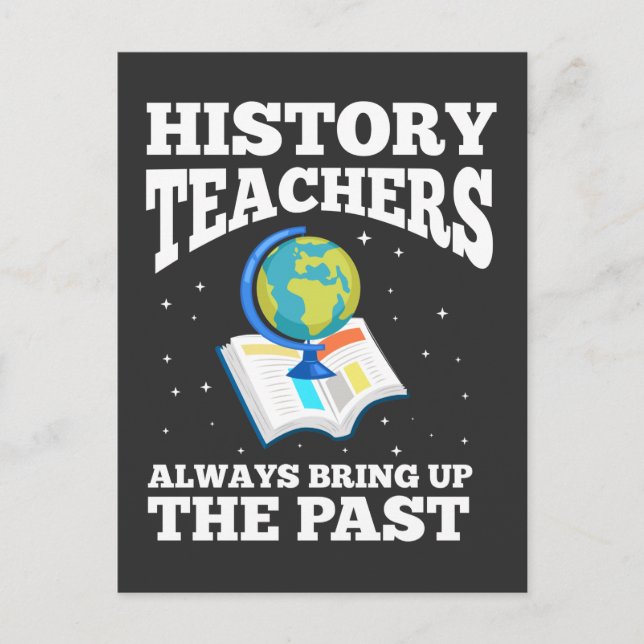 Carte Postale Histoire Professeur Profession Hilarious Historien (Devant)