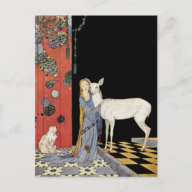 Carte Postale Histoires de fées françaises : Bonne-Biche (Devant)