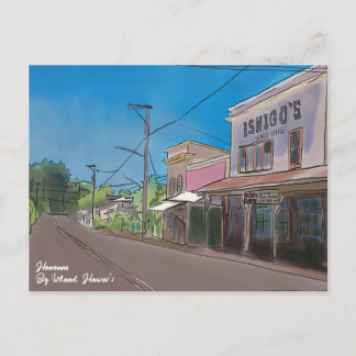 Carte Postale Historical Hawaii Plantation Town Honomu Nostalgic