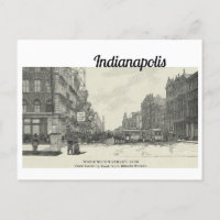 Carte postale Historique Indianapolis Sketch