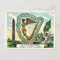 Historique Irlande St. Patrick's Day Postcard