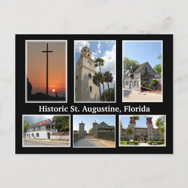 carte postale historique st augustine florida (Devant)
