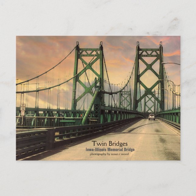 Carte postale historique Twin Bridges (Devant)