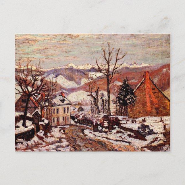 Carte Postale Hiver à Saint Sauves d'Auvergne (Devant)