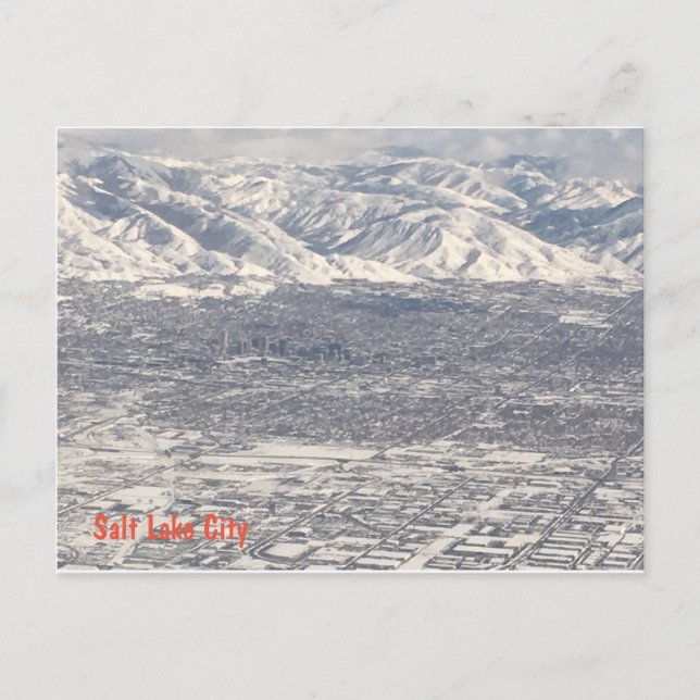 Carte Postale Hiver à Salt Lake City (Devant)