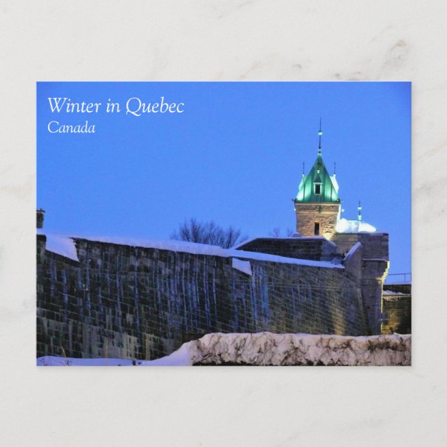 Carte Postale Hiver au Québec (Devant)