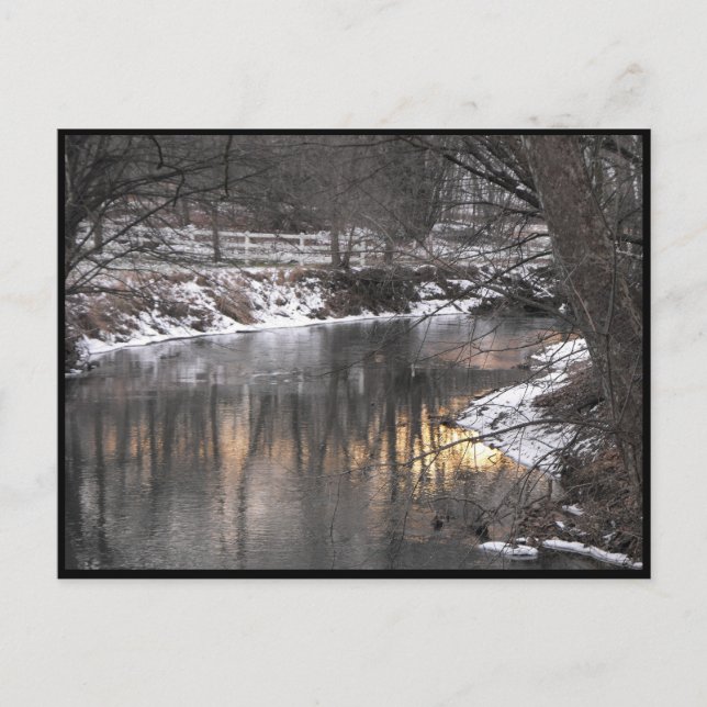 Carte Postale ~ Hiver dans le comté de Lancaster ~ 1 (Devant)