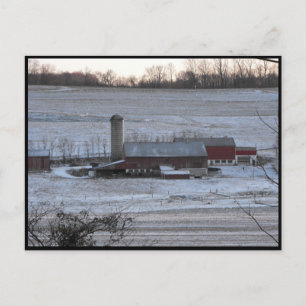 Carte Postale ~ Hiver dans le comté de Lancaster ~ 12