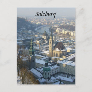 Carte Postale hiver de salzbourg