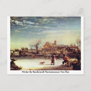 Carte Postale Hiver Par Rembrandt Harmenszoon Van Rijn