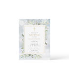 Hiver Végétation neigeuse Baptême Invitation