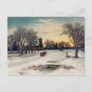 Carte Postale hiver vintage