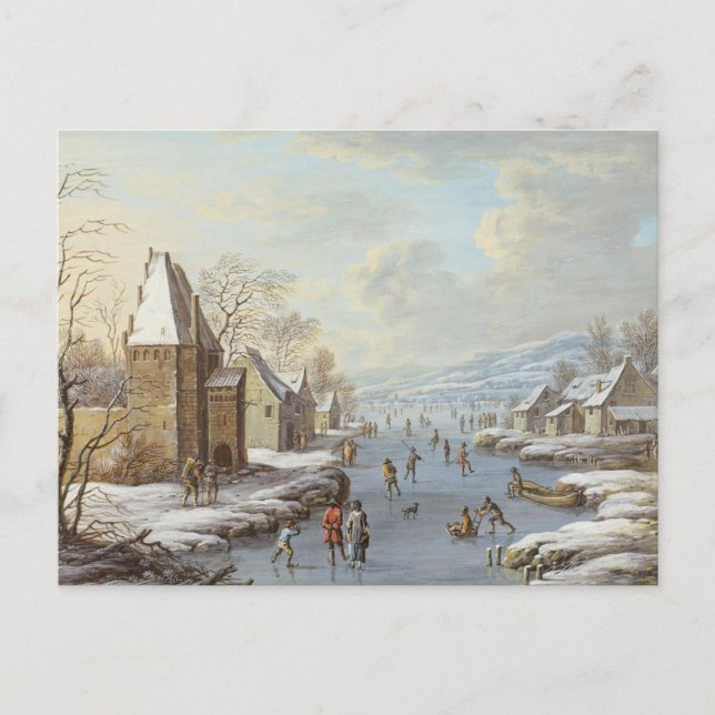 Carte postale hiver vintage (Devant)