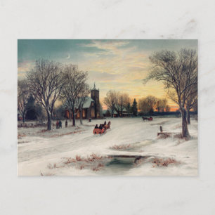 Carte postale hiver vintage