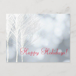 Carte postale hiver White Rustic Trees