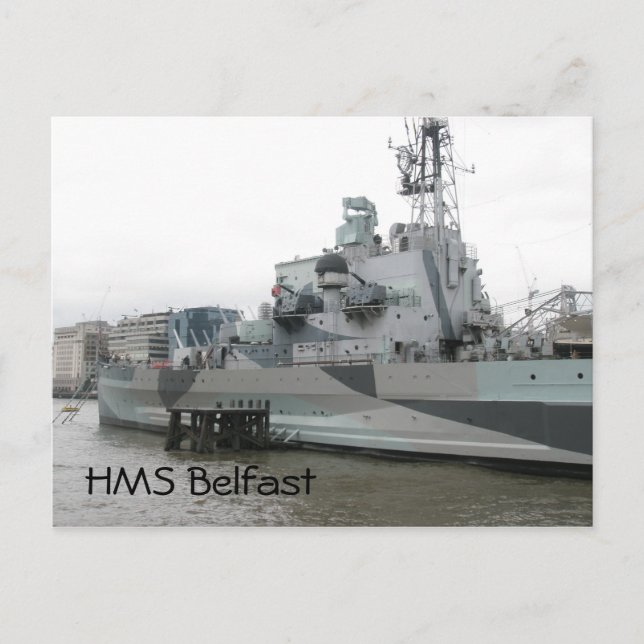 Carte Postale HMS Belfast (Devant)