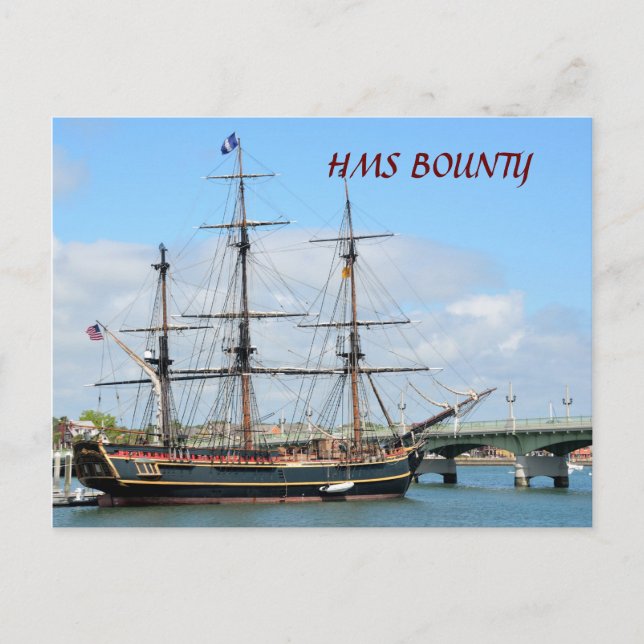 CARTE POSTALE HMS BOUNTY (Devant)