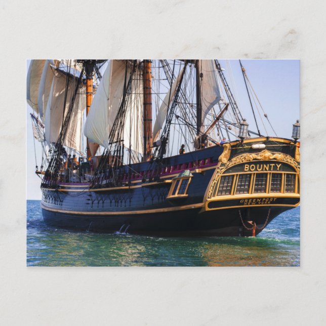 Carte Postale HMS Bounty Tall Ship (Devant)