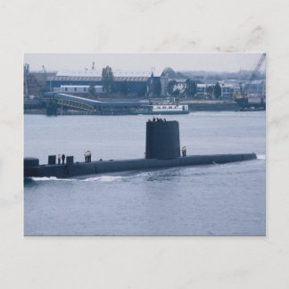 Carte Postale HMS Osiris" quittant la base navale de Portsmouth,