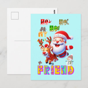 Carte Postale Ho Ho Ho Mon Cher Ami