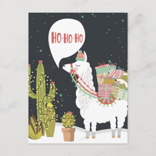 Carte Postale Ho-HoHo Holiday Llama