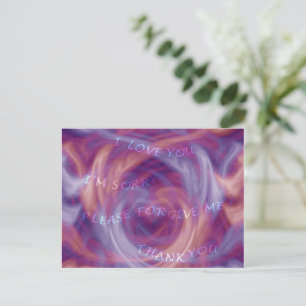 Carte Postale Ho' oponopono Purple Smoke