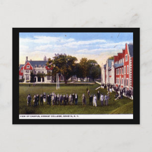 Carte Postale Hobart College, Genève NY 1920 Vintage