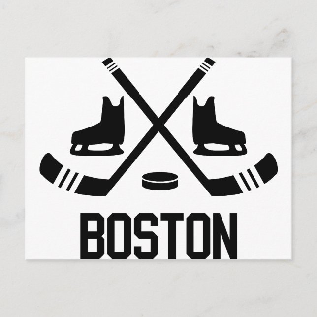 Carte Postale Hockey de Boston (Devant)