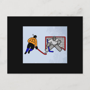 Carte Postale Hockey Sport Pénalité Shot