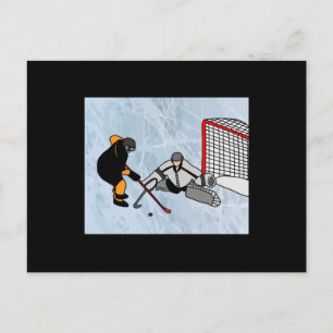 Carte Postale Hockey Sport Pénalité Shot