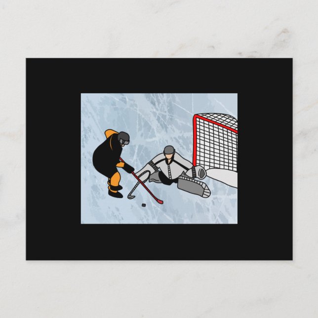 Carte Postale Hockey Sport Pénalité Shot (Devant)