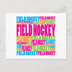 Carte Postale Hockey sur gazon coloré