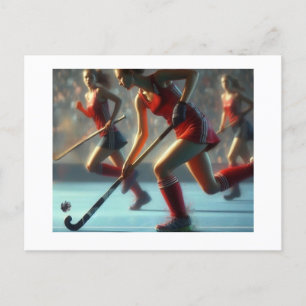 Carte Postale Hockey sur gazon féminin,