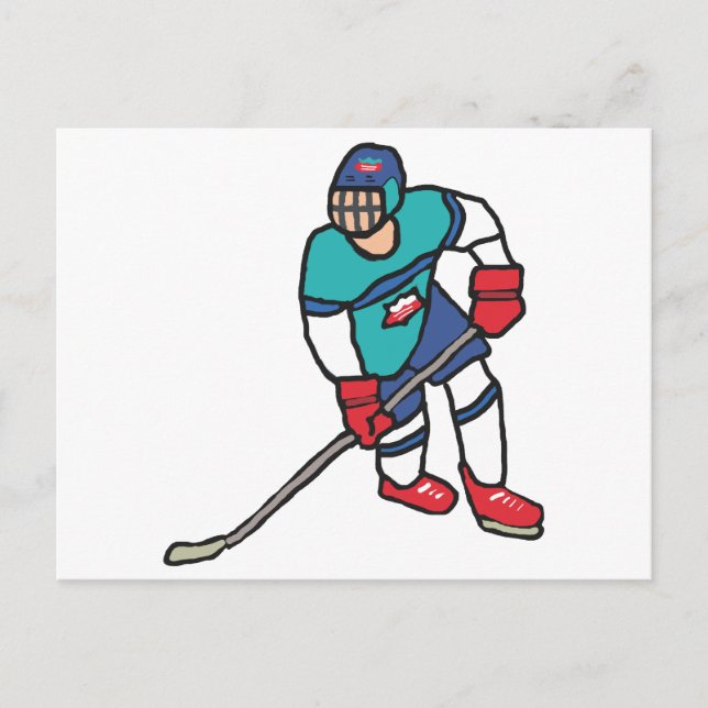 Carte Postale Hockey sur glace (Devant)
