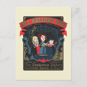 Carte Postale Hocus Pocus All Hallows’ Eve Enchantant