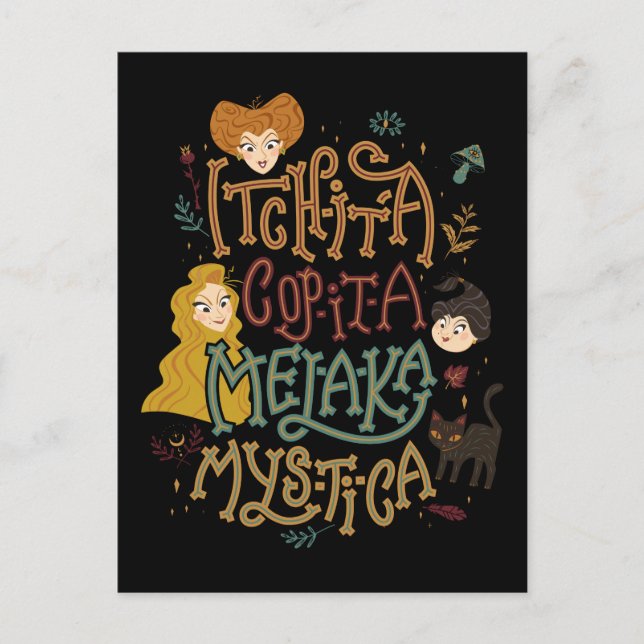 Carte Postale Hocus Pocus Mystique Spell Incantation (Devant)