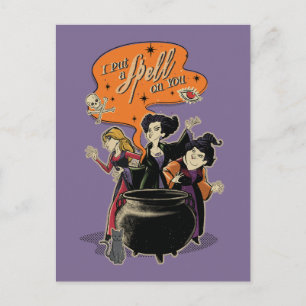 Carte Postale Hocus Pocus Retro Spellcasting Cauldron