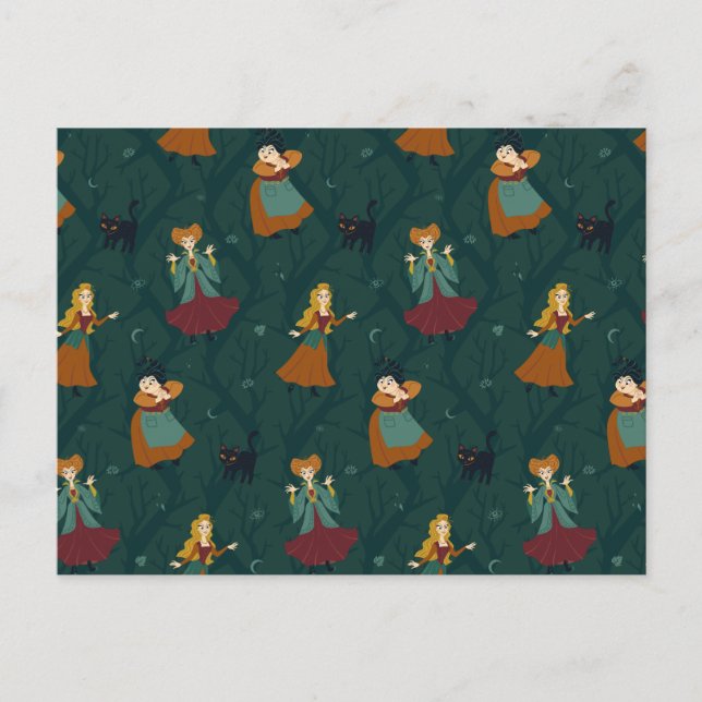 Carte Postale Hocus Pocus Sanderson Motif forestier (Devant)