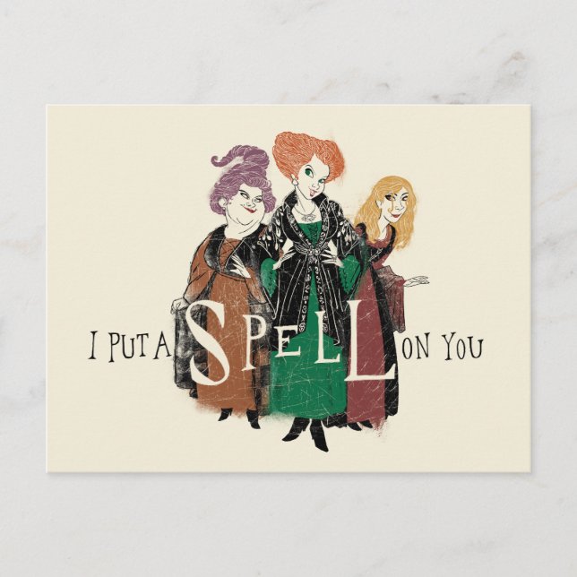 Carte Postale Hocus Pocus Sanderson Soeurs Spellbound (Devant)