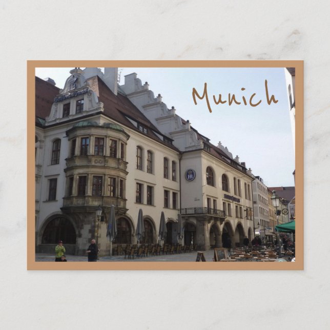 Carte Postale Hofbräuhaus (Munich) avec le texte (Devant)