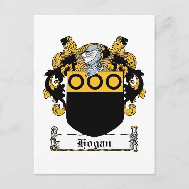 Carte Postale Hogan Family Crest (Devant)